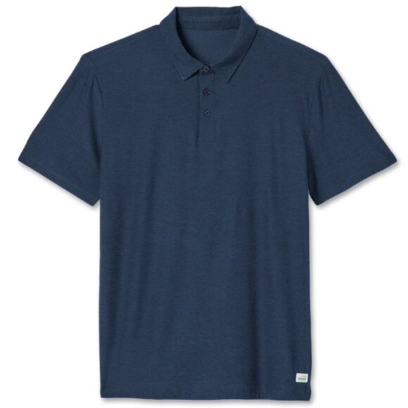 Vuori Men's Strato Tech Polo Shade Navy Heather Size XL Retail Price $68.00 - Picture 4 of 10